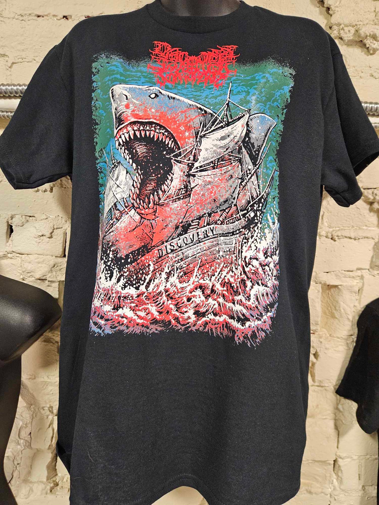 Discovery Through Torment SHARK variant short sleeve t-shirt